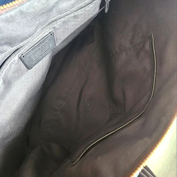 Coach Ava Chain Tote Signature Canvas in Brown/Black AUTHENTIC - Picture 2 of 9